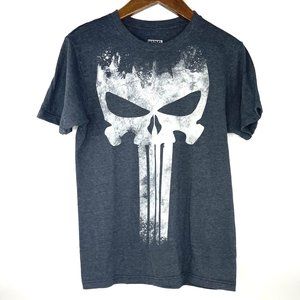 Marvel Comics The Punisher Big Skull Logo Distressed Men's T Shirt Size S